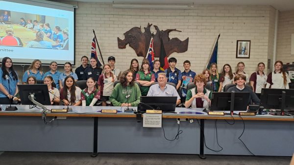 Youth council at council chambers