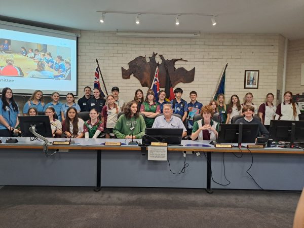 Youth council at council chambers